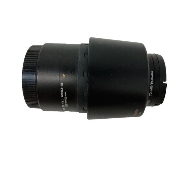 Vintage Tamron AF 80-210 mm Black Telephoto Lens For Cannon Crystal Optic Rare